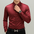 Camisa De Vestir Hombre – Slim Fit Cuello Cuadrado y Manga Larga - Montserrat