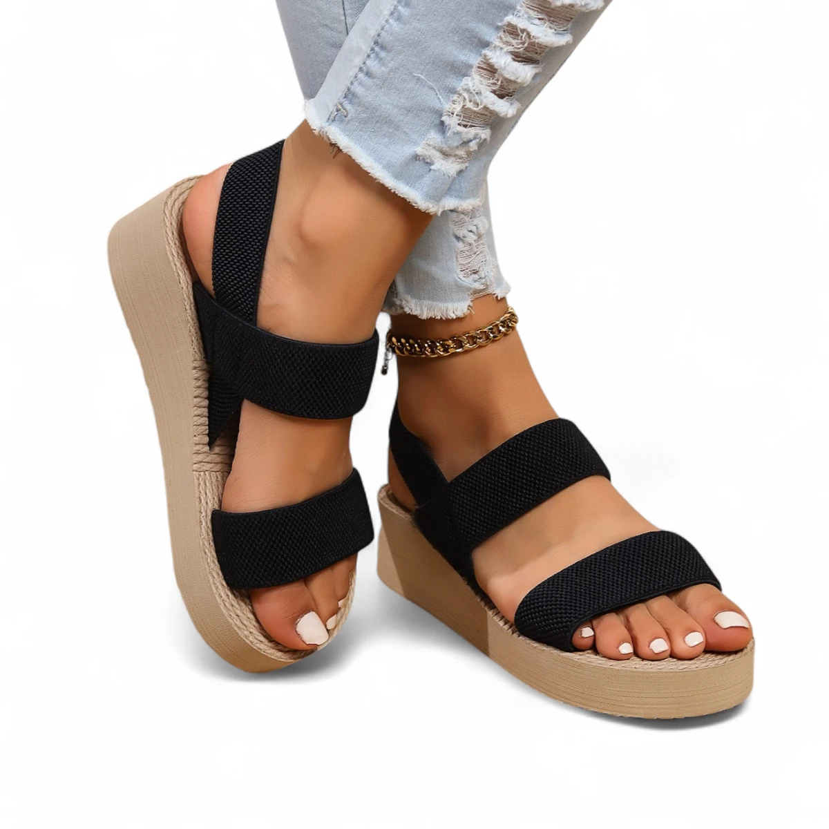Sandalias de Plataforma para Mujer con Cuña – Comodidad y Estilo - Tienda Serrano