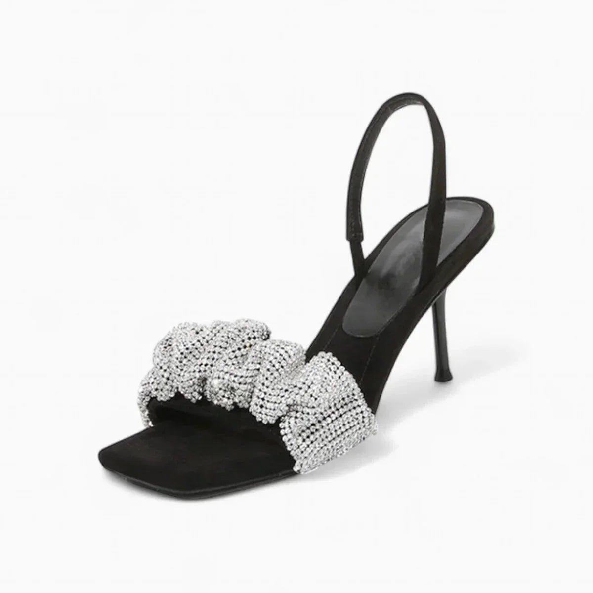 Sandalias de Tacón Alto con Brillos para Mujer – Elegante y Moderno